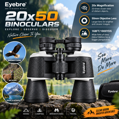 Eyebre 20x50 High Power Long Range Binocular